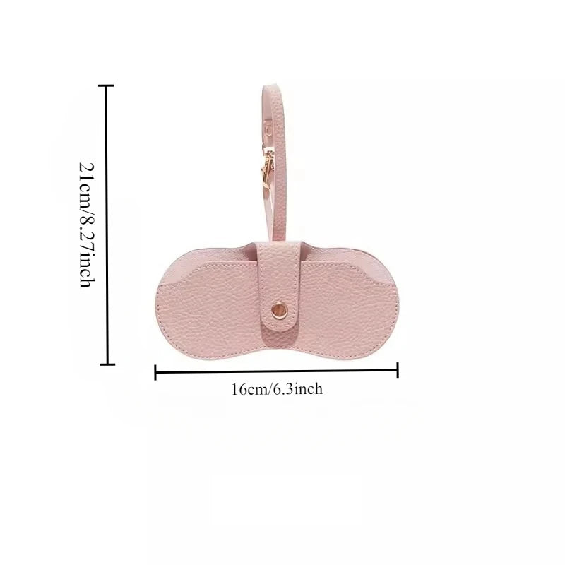 Soft PU Leather Glasses Pouch – Slim Sunglasses Case & Travel Eyewear Holder