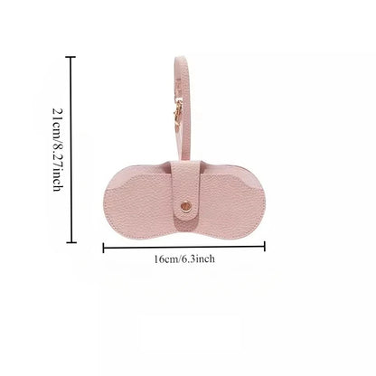 Soft PU Leather Glasses Pouch – Slim Sunglasses Case & Travel Eyewear Holder