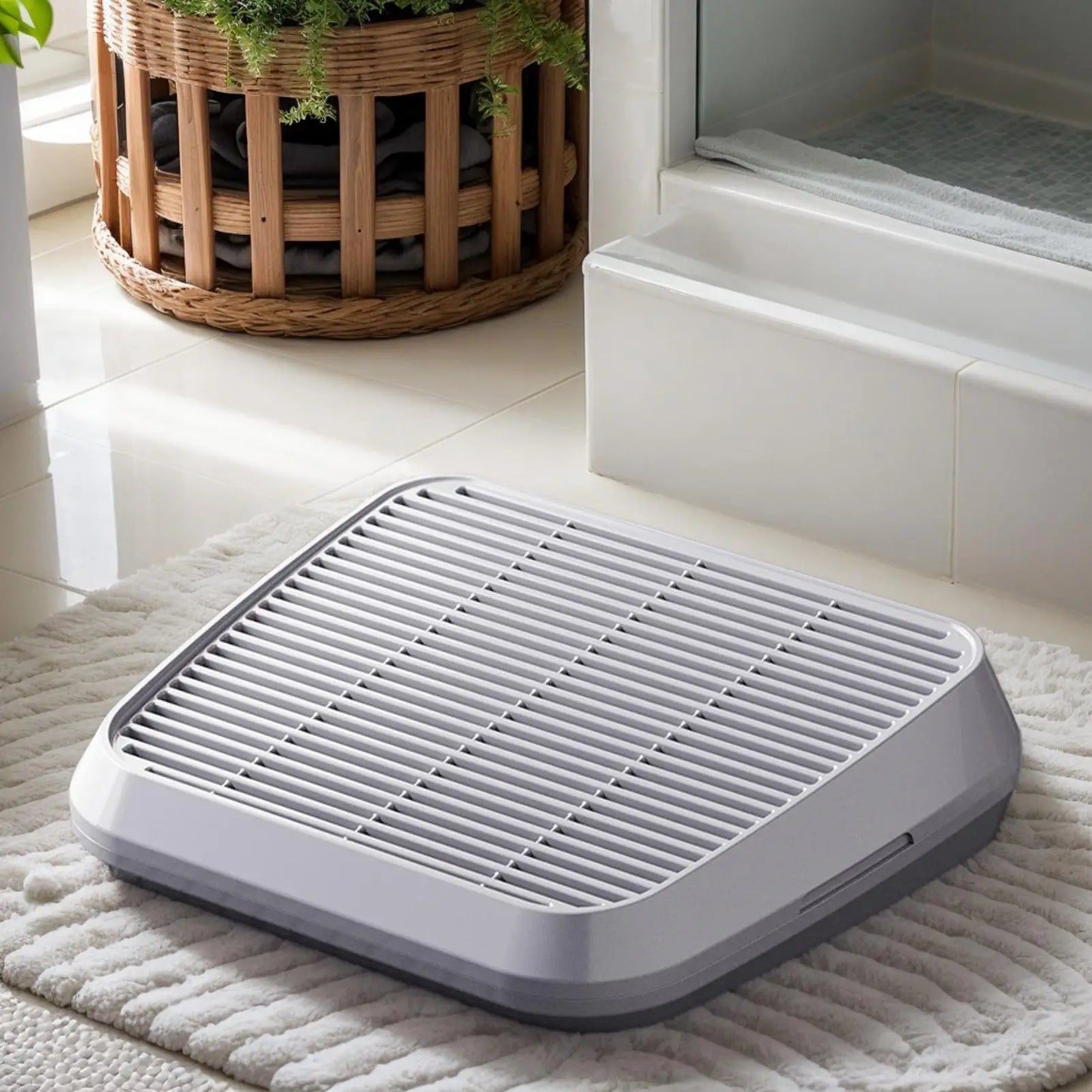 Double-Layer Cat Litter Catcher Step – Non-Slip Litter Trapping Tray