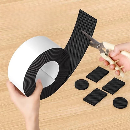 Cut-to-Size Anti-Slip Furniture Pads – 2m Self-Adhesive EVA Floor Protectors