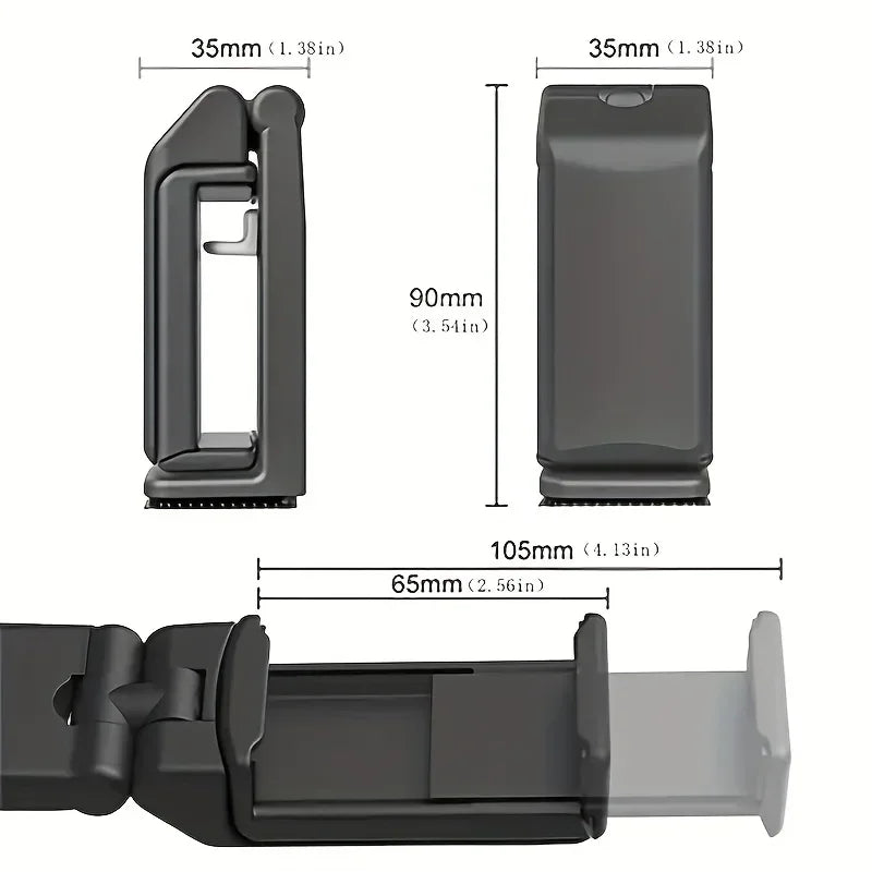 360° Travel Phone Holder – Clip-On Airplane & Desk Mount Stand
