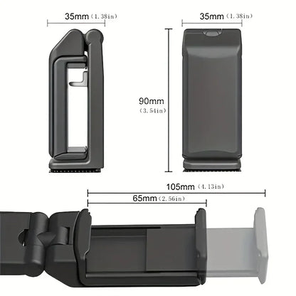 360° Travel Phone Holder – Clip-On Airplane & Desk Mount Stand