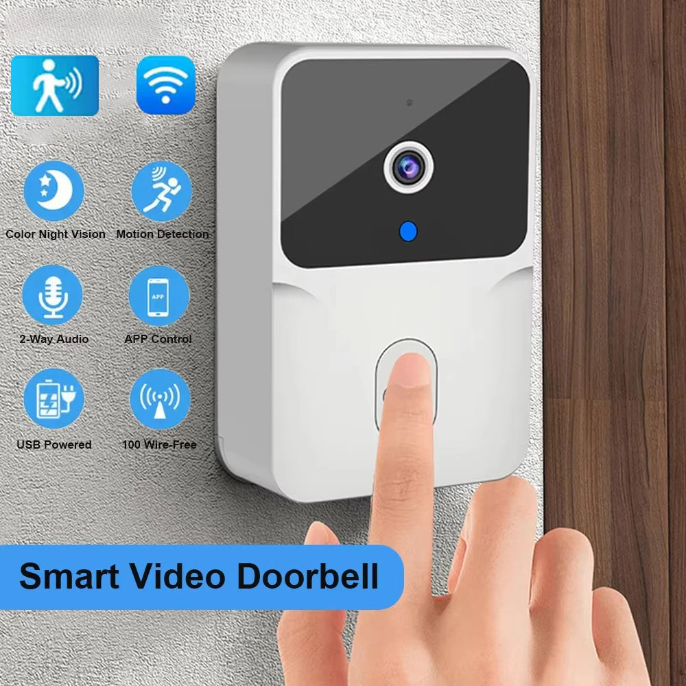 WiFi Video Doorbell – Wireless Smart Doorbell with Two-Way Audio