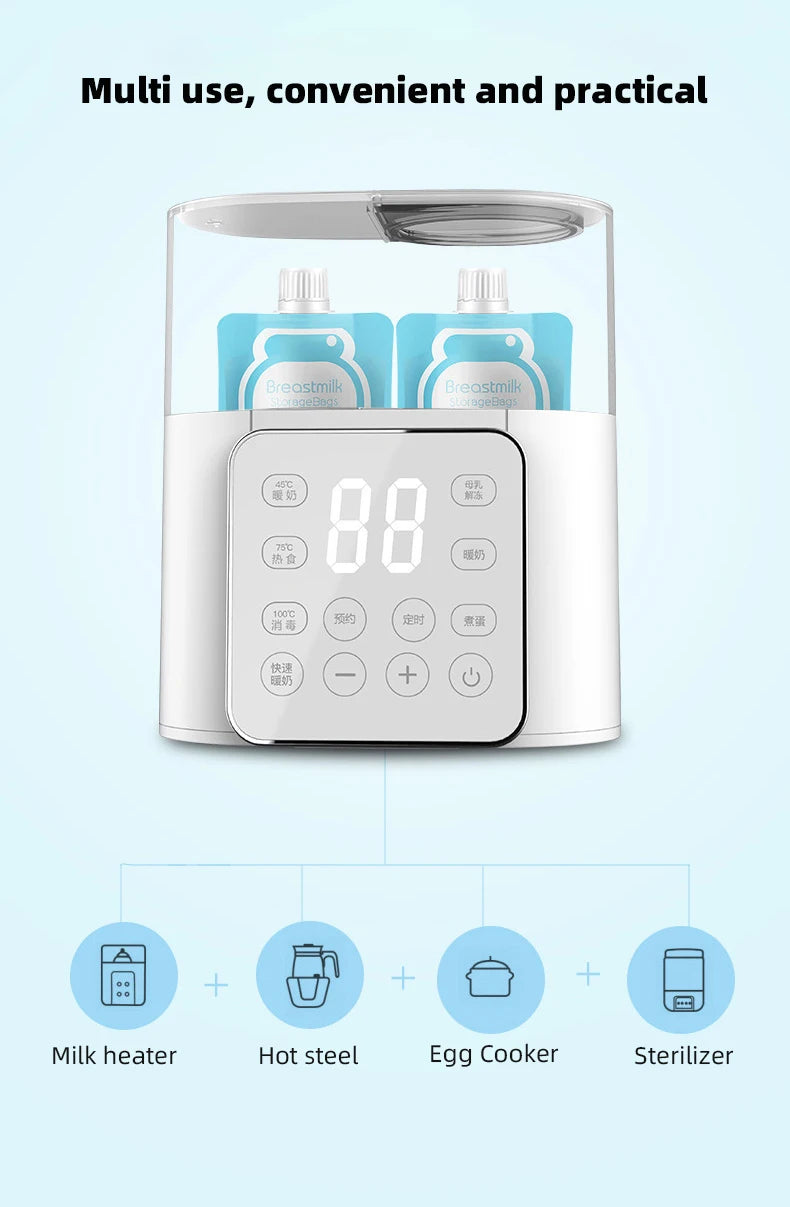 Baby Bottle Warmer & Steriliser – Fast Heating with Precise Temperature Control