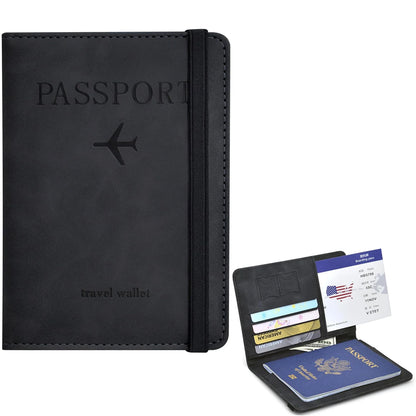 RFID Passport & Travel Wallet – PU Leather Organiser with Card & Document Storage