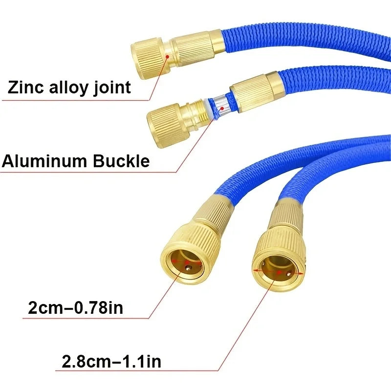 Retractable Garden Hose – Flexible High-Pressure Water Hose with Spray Nozzle