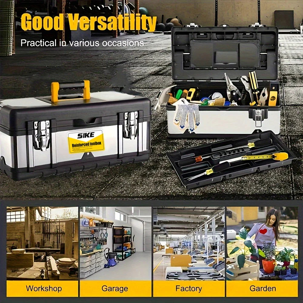 Stainless Steel Double Layer Tool Box