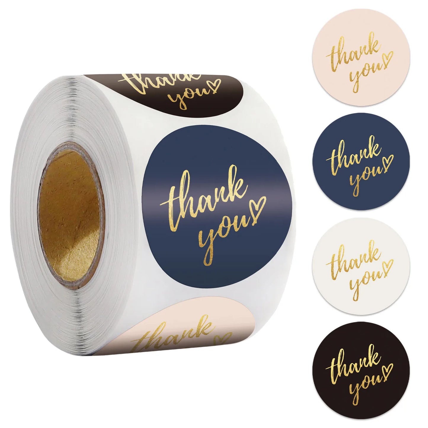 Thank You Stickers – Round Packaging & Gift Sealing Labels