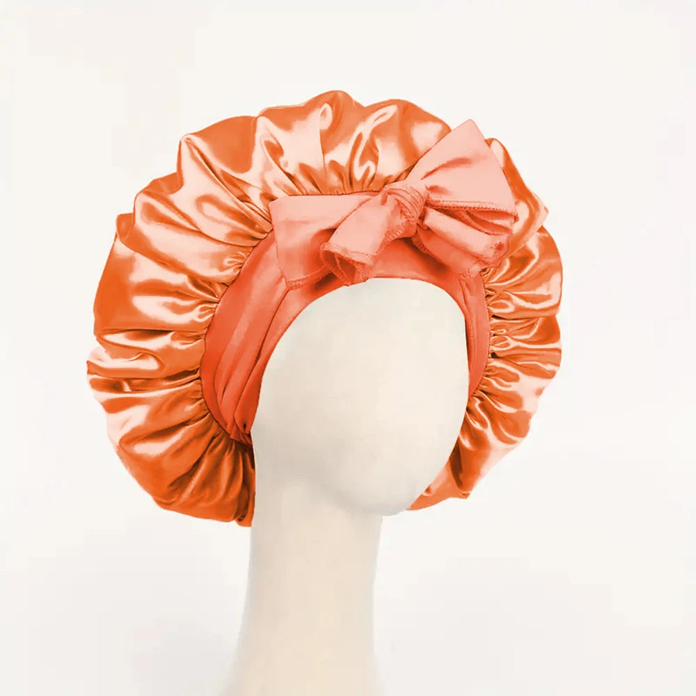 Adjustable Satin Sleep Bonnet