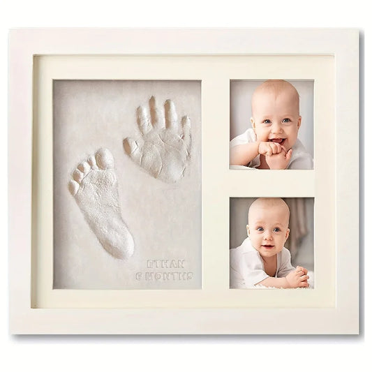 Baby Hand & Footprint Photo Frame Kit – Keepsake Memory Frame