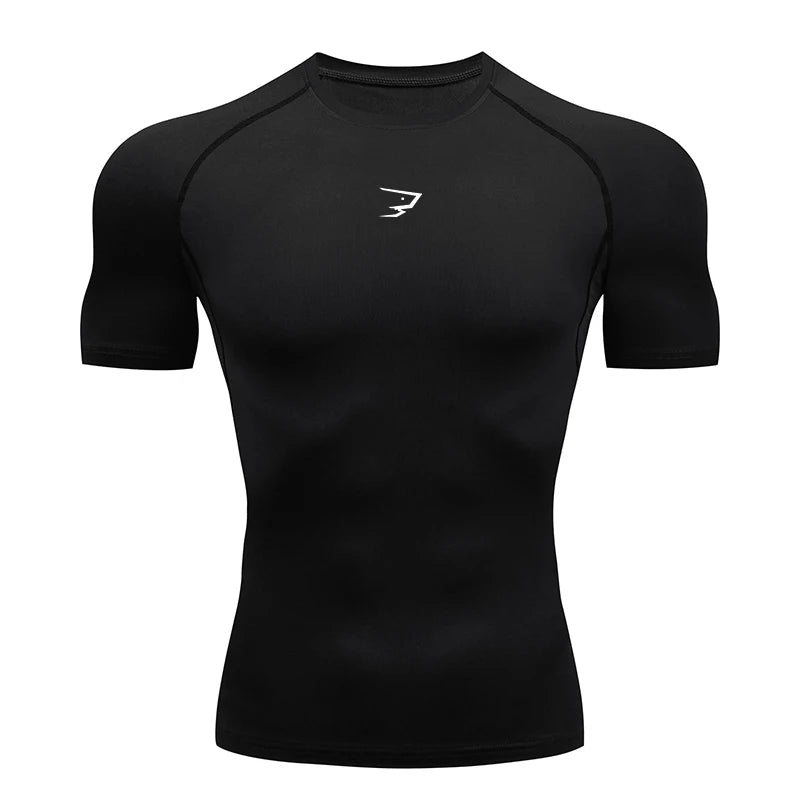 Men's Short Sleeve Compression T-Shirt – Quick-Dry Athletic Gym & Running Top