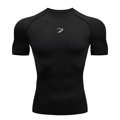Men's Short Sleeve Compression T-Shirt – Quick-Dry Athletic Gym & Running Top
