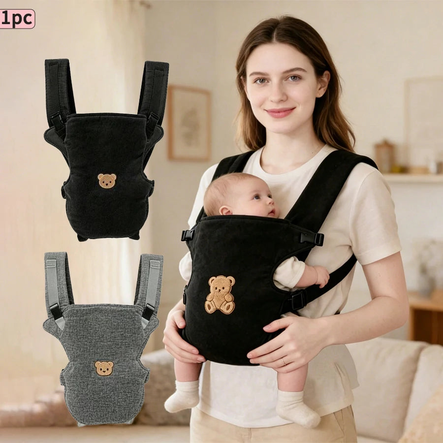 4-in-1 Ergonomic Baby Carrier – Adjustable Front & Back Infant Carrier (Up to 10kg)
