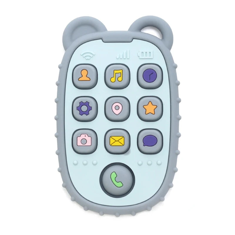 Silicone Baby Phone Teether – Mobile Phone Sensory Teething Toy