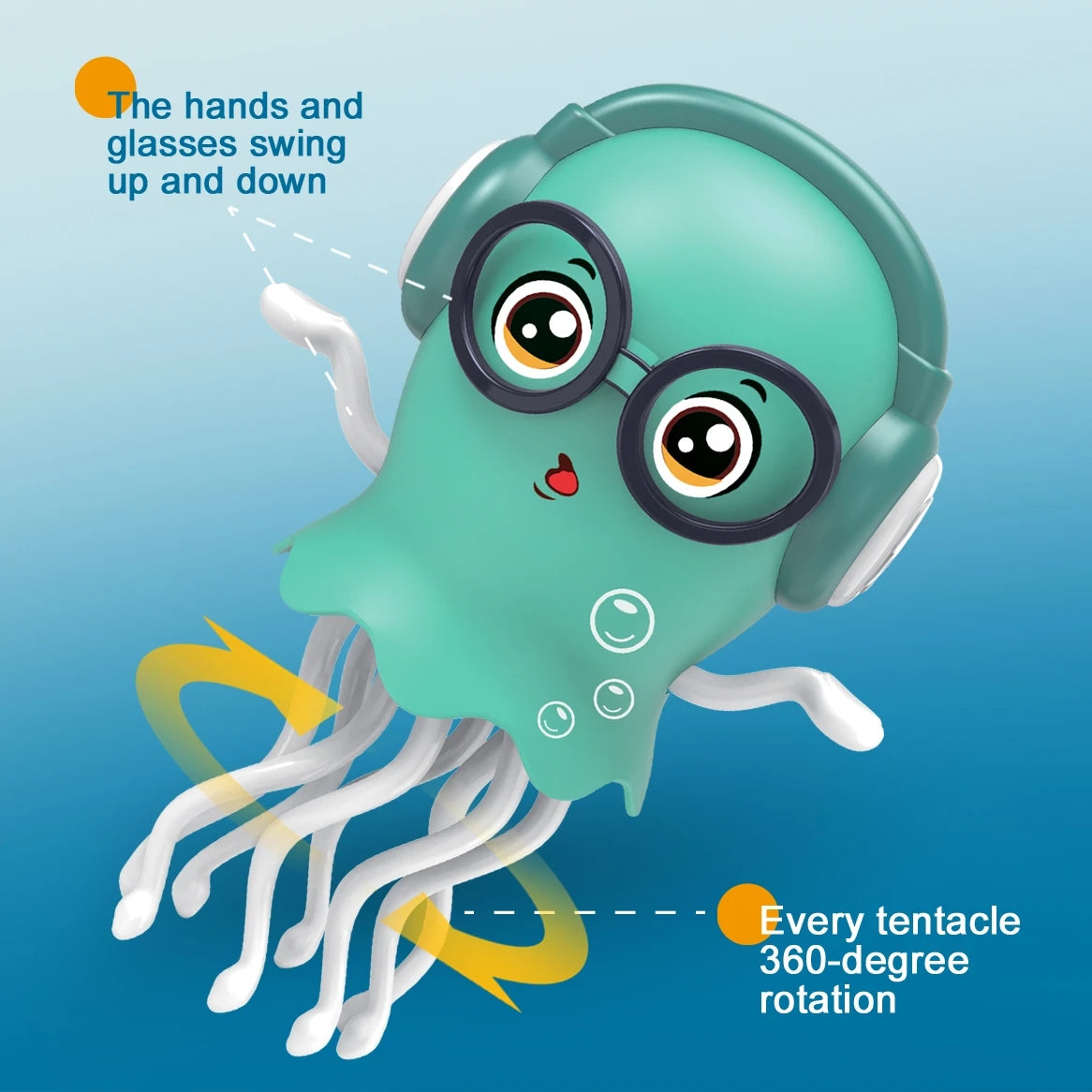 Dancing Jellyfish Crawling Toy – Musical LED Interactive Baby Toy