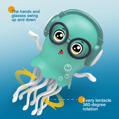 Dancing Jellyfish Crawling Toy – Musical LED Interactive Baby Toy