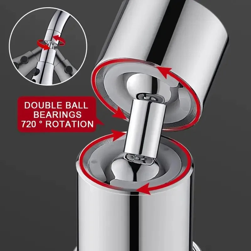 360° Faucet Sprayer Attachment – Kitchen Tap Extender with 3 Spray Modes