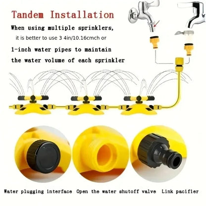 360° Rotating Garden Sprinkler – Automatic Lawn & Garden Watering Sprayer