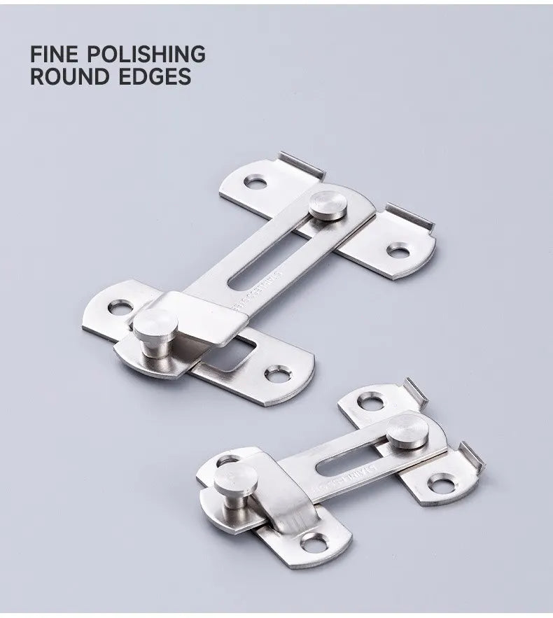 Sliding Barn Door Latch – Heavy Duty Right Angle Hook & Eye Lock for Doors, Gates & Cabinets