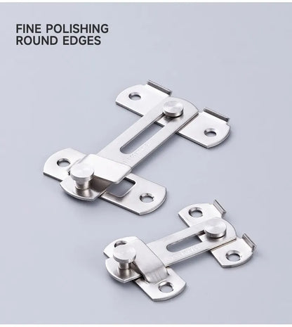 Sliding Barn Door Latch – Heavy Duty Right Angle Hook & Eye Lock for Doors, Gates & Cabinets
