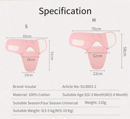 Baby Swaddle Wrap with Cap – Cotton Anti-Startle Newborn Blanket