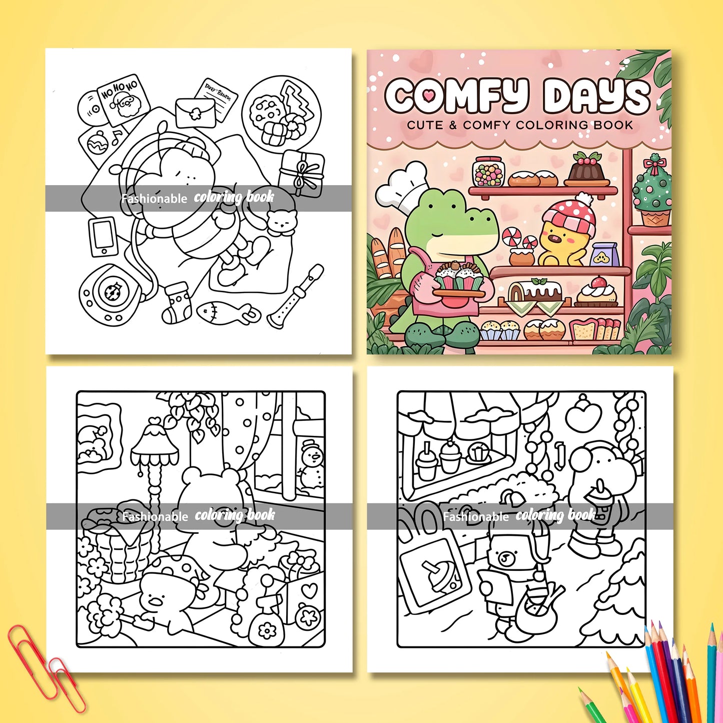 Bold Colouring Book for Adults – Relaxing Colouring Pages