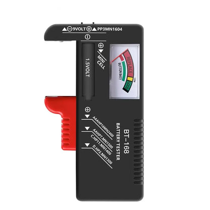BT-168 Universal Battery Tester – AA/AAA/C/D/9V Button Cell Checker