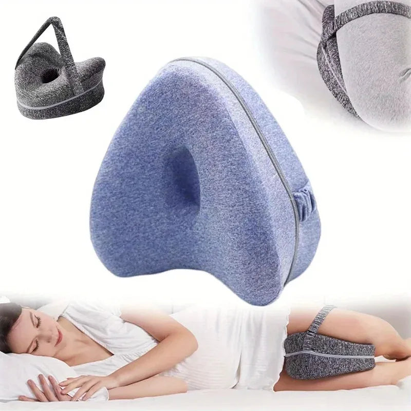 Memory Foam Knee Pillow – Side Sleeper Leg Support Cushion