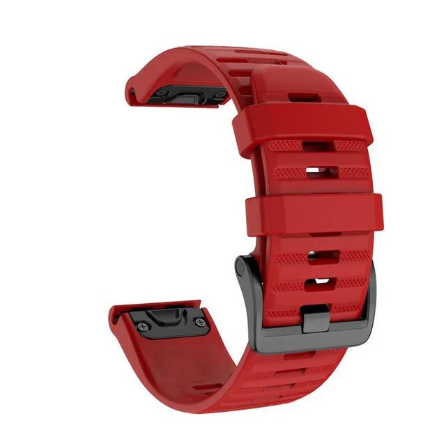 QuickFit Silicone Strap for the Garmin Descent MK1/MK2/MK2i, Enduro/2, Tactix Delta (26mm) (10 colours available)