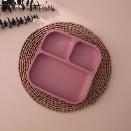 Silicone Suction Divided Baby Plate – BPA-Free Toddler Meal Tray