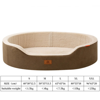 Orthopaedic Waterproof Dog Bed – Plush Winter Sofa Bed for Medium & Large Dogs