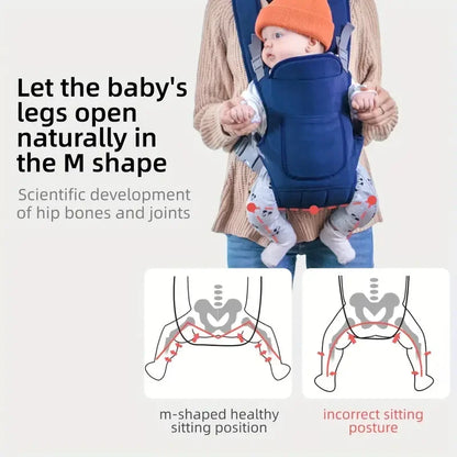 4-in-1 Ergonomic Baby Carrier – Breathable Newborn to Toddler Support