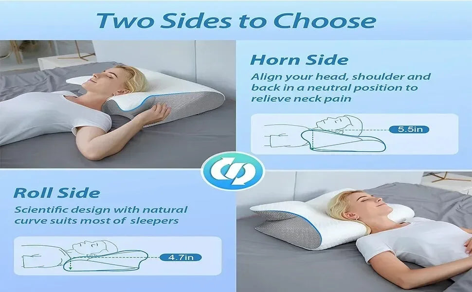 Ergonomic Cervical Neck Pillow – Butterfly Memory Foam Sleeping Pillow