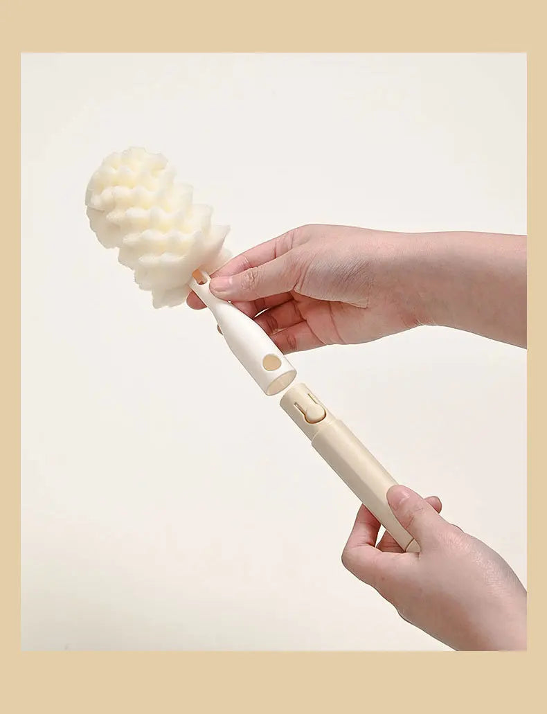 3-in-1 Baby Bottle Cleaning Brush Set – Bottle, Nipple & Straw Cleaner