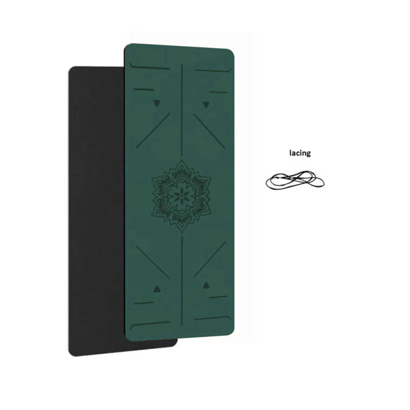 Eco-Friendly TPE Yoga Mat – 6mm Non-Slip Exercise & Pilates Mat (180 × 57cm)