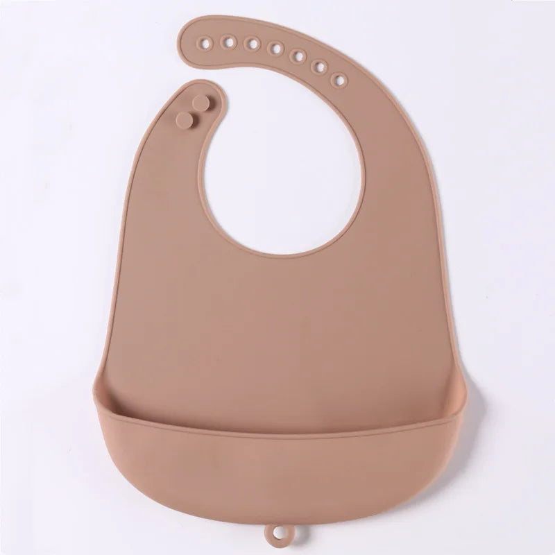Silicone Baby Bib – Waterproof Food Catching Feeding Bib