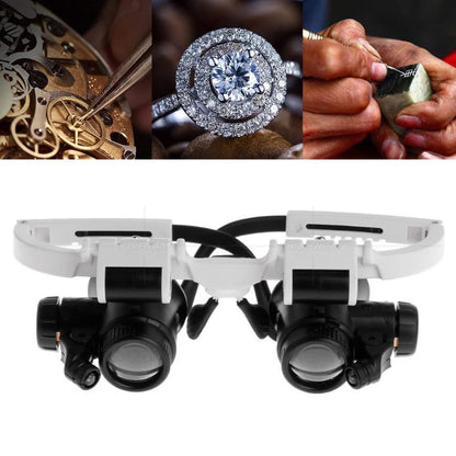 LED Magnifying Glasses – 8X/15X/23X Telescopic Watch & Jewlery Repair Loupe