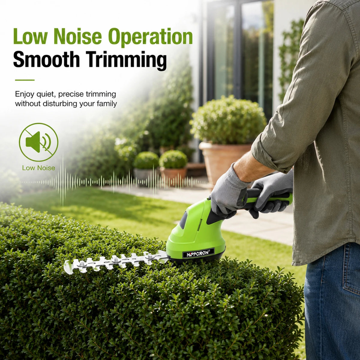 2-in-1 Cordless Hedge Trimmer & Grass Shears – Rechargeable 7.2V Garden Trimmer