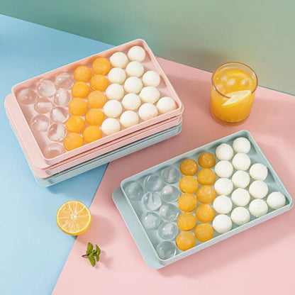 33-Cavity Round Ice Ball Maker – BPA-Free Sphere Ice Cube Tray