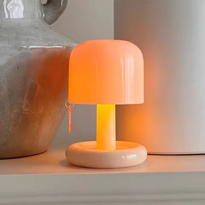 Mini Sunset Mushroom Night Light – USB Rechargeable LED Table Lamp