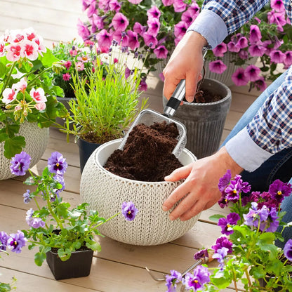 2-Piece Stainless Steel Garden Soil Sifter Set – Fine & Coarse Mesh Screens