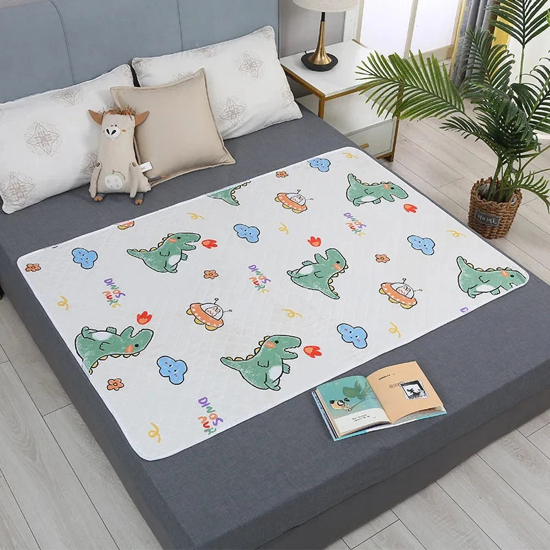 Reusable Waterproof Bed Protector Mat – Washable Mattress Pad for Babies, Toddlers & Pets