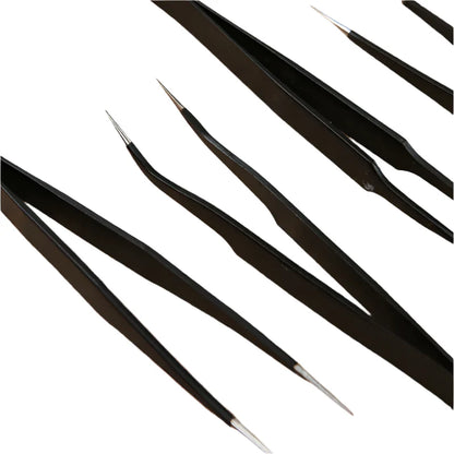 Anti-Static ESD Stainless Steel Curved Tweezers (6 different types available)