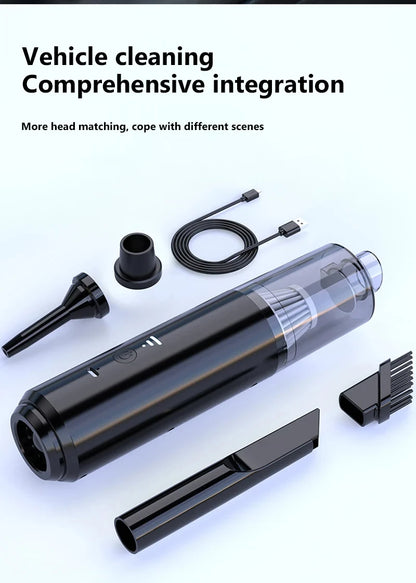4-in-1 Handheld Car Vacuum & Air Blower – Wireless Portable