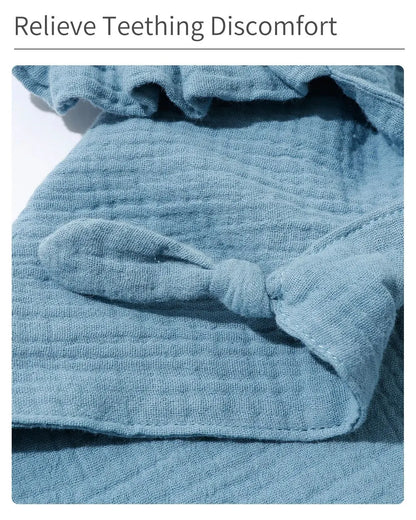 Cotton Muslin Baby Comforter – Soft Newborn Security Blanket & Cuddle Toy