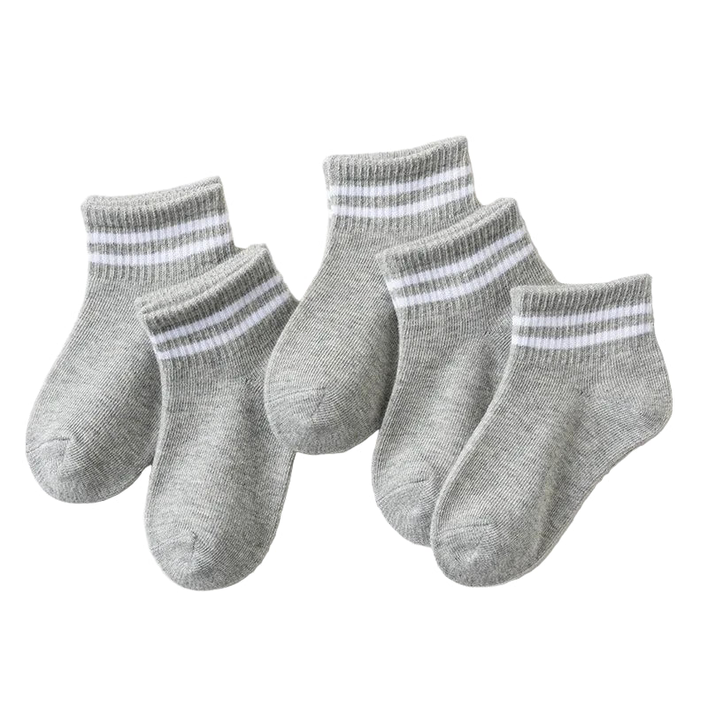 5 Pairs of Cotton Socks – For Boys & Girls (1–12 Years)
