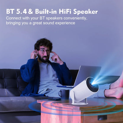 MAGCUBIC HY300 PRO Smart Projector – Android 14 WiFi 6 Bluetooth Home Cinema Projector