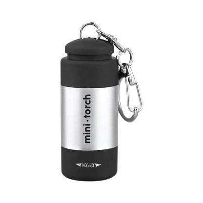 USB Rechargeable Mini Keychain Flashlight – Pocket LED Torch