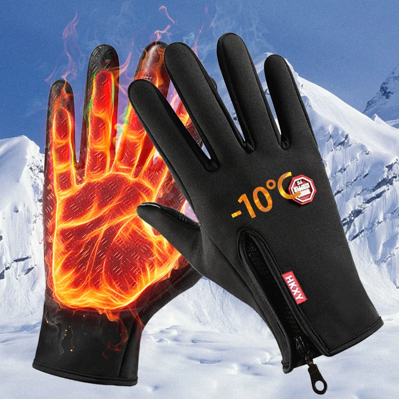 Touchscreen Winter Gloves – Windproof Thermal Gloves for Cycling, Driving & Outdoor Sports