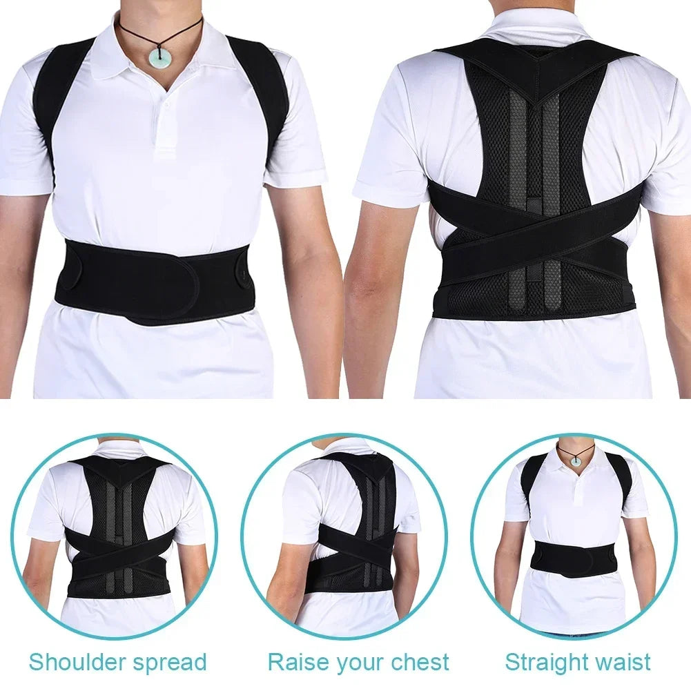 Adjustable Posture Corrector Vest – Back & Shoulder Support Brace
